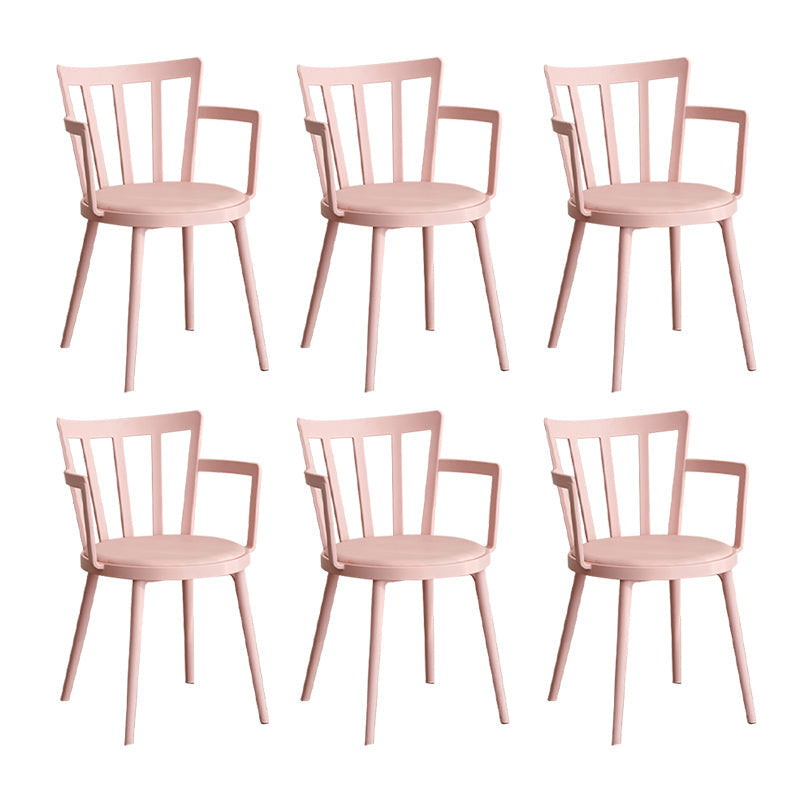 Eigentijdse stijl armstoel plastic winsor terug binnenstoel voor eetkamer