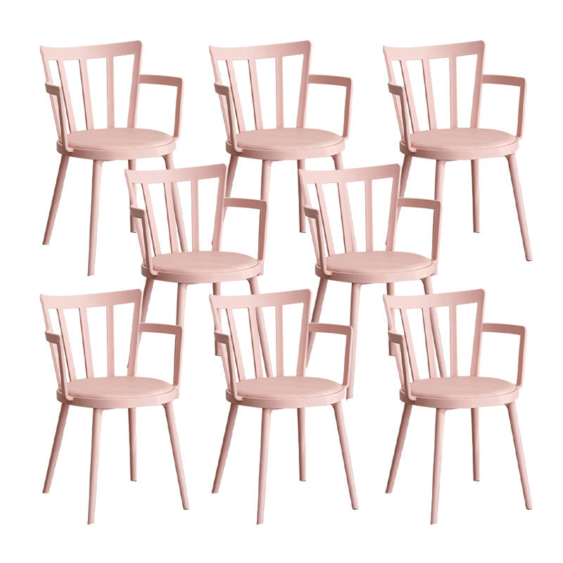 Eigentijdse stijl armstoel plastic winsor terug binnenstoel voor eetkamer