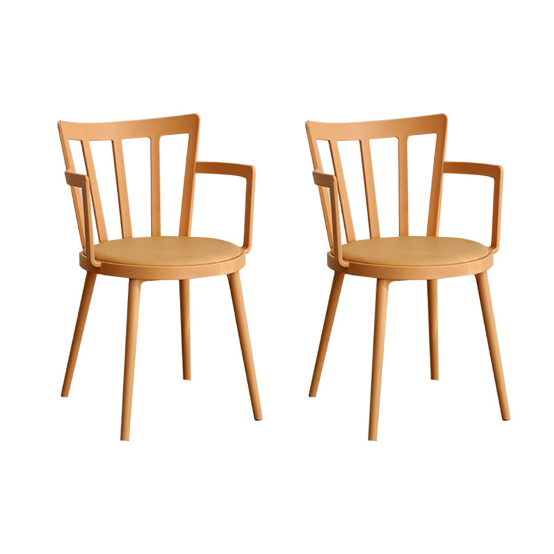 Eigentijdse stijl armstoel plastic winsor terug binnenstoel voor eetkamer