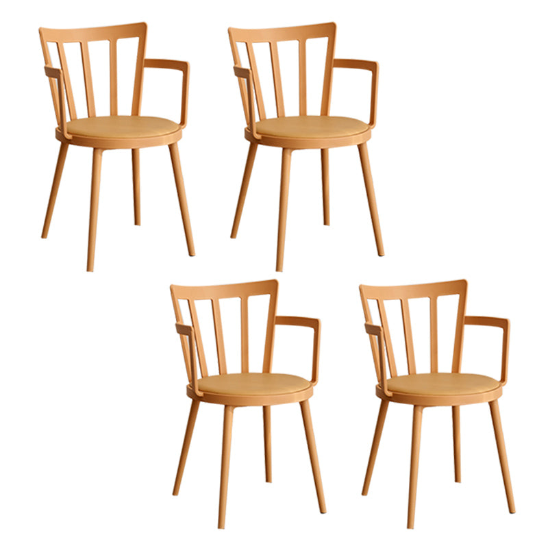 Eigentijdse stijl armstoel plastic winsor terug binnenstoel voor eetkamer