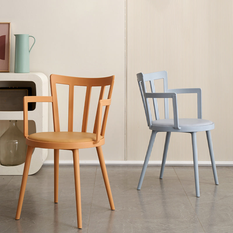 Eigentijdse stijl armstoel plastic winsor terug binnenstoel voor eetkamer