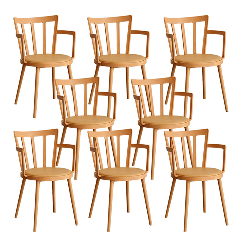 Eigentijdse stijl armstoel plastic winsor terug binnenstoel voor eetkamer