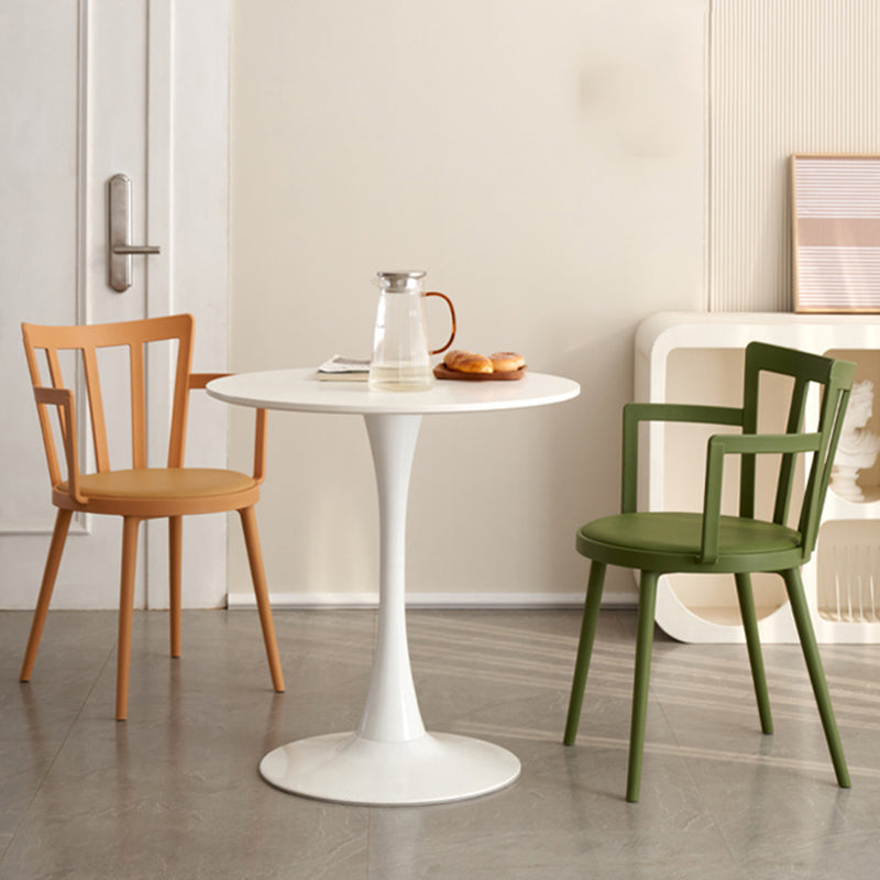 Eigentijdse stijl armstoel plastic winsor terug binnenstoel voor eetkamer