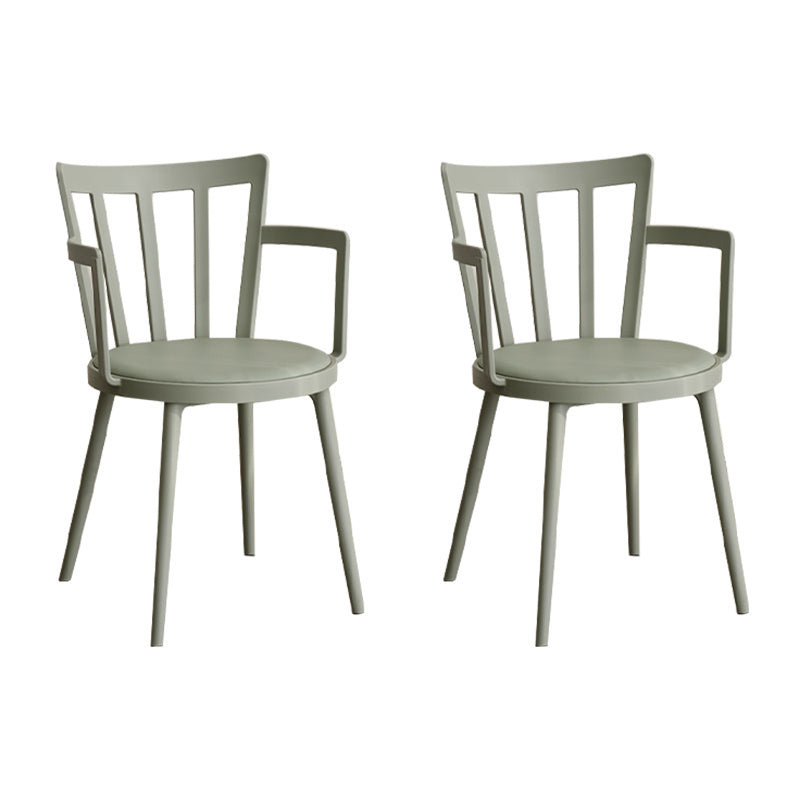 Eigentijdse stijl armstoel plastic winsor terug binnenstoel voor eetkamer