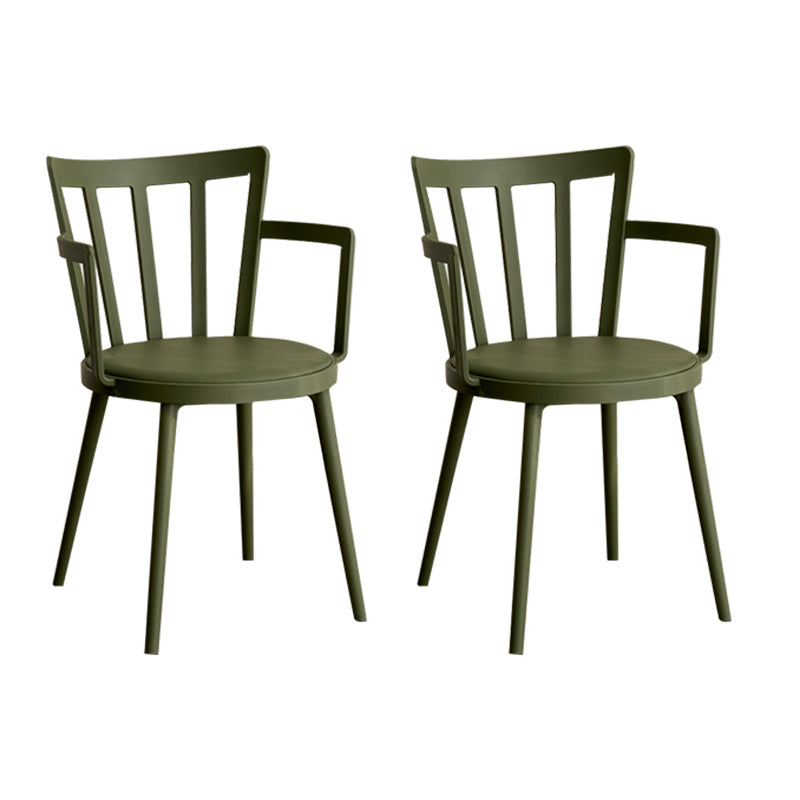 Eigentijdse stijl armstoel plastic winsor terug binnenstoel voor eetkamer