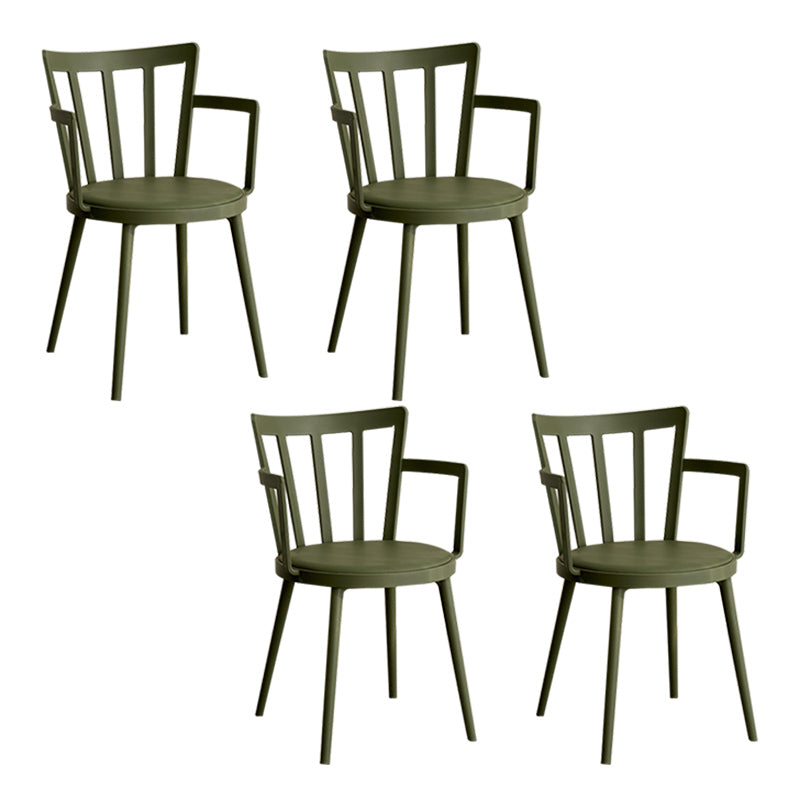 Eigentijdse stijl armstoel plastic winsor terug binnenstoel voor eetkamer