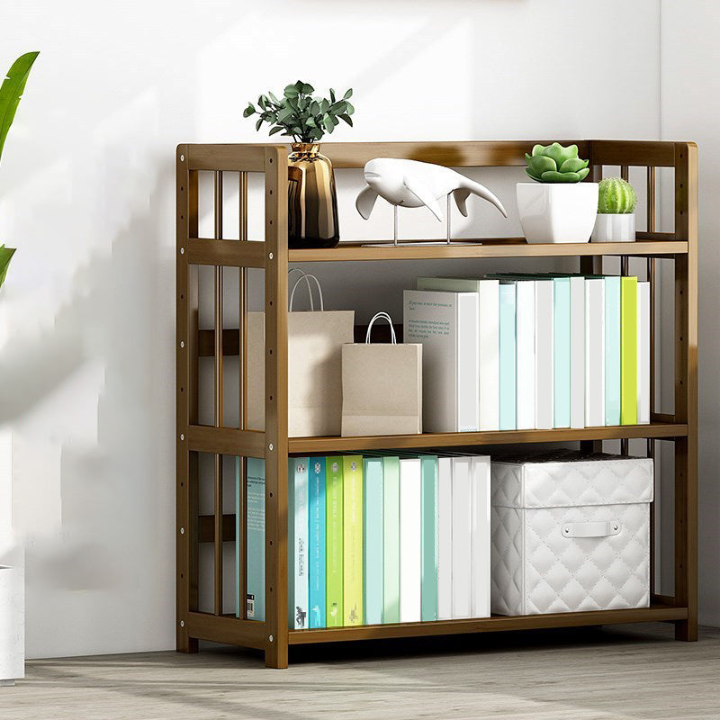 Contemporary Etagere Bookshelf Bamboo Shelf Bookcase for Home