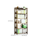 Contemporary Etagere Bookshelf Bamboo Shelf Bookcase for Home