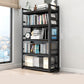 Etagere Bookshelf 15.7" H X 72" W Modern Metal Open Bookcase