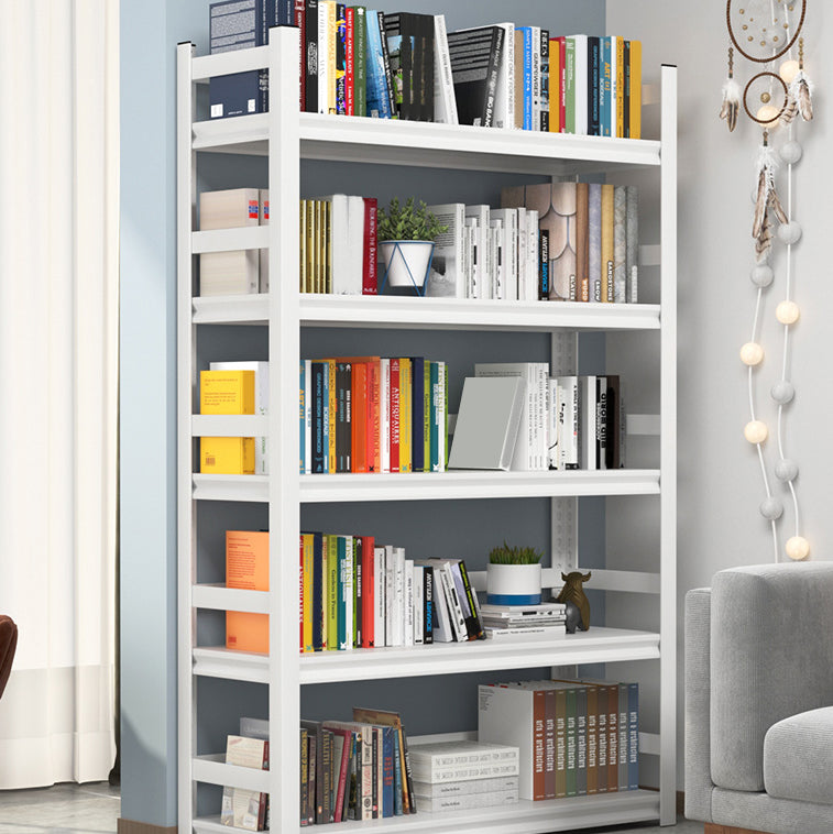 Etagere Bookshelf 15.7" H X 72" W Modern Metal Open Bookcase