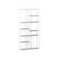 Glam Metal Bookshelf Etagere Shelf Bookcase for Study Room 78.7" H X 11.8" W