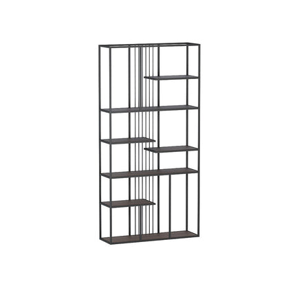 Glam Metal Bookshelf Etagere Shelf Bookcase for Study Room 78.7" H X 11.8" W