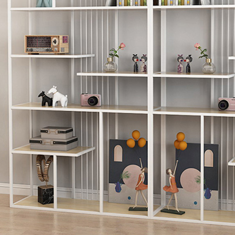 Glam Metal Bookshelf Etagere Shelf Bookcase for Study Room 78.7" H X 11.8" W