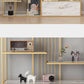Glam Metal Bookshelf Etagere Shelf Bookcase for Study Room 78.7" H X 11.8" W