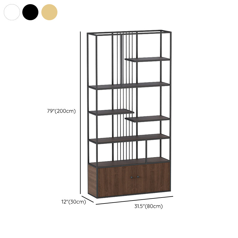 Glam Metal Bookshelf Etagere Shelf Bookcase for Study Room 78.7" H X 11.8" W