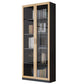 Contemporary Bookcase Closed Back Engineered Wood Vertical Shelf Bookcase