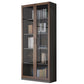 Contemporary Bookcase Closed Back Engineered Wood Vertical Shelf Bookcase