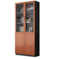 Contemporary Bookcase Closed Back Engineered Wood Vertical Shelf Bookcase