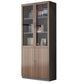 Contemporary Bookcase Closed Back Engineered Wood Vertical Shelf Bookcase