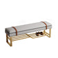 13.65-inch W Modern Entryway Bench Cushioned Seating Bench with Shoe Storage Light Gray Clearhalo 'Benches' 'Chairs & Seating' 'furn' 'furn_benches' 'Furniture' 'Living Room Furniture' 6220725