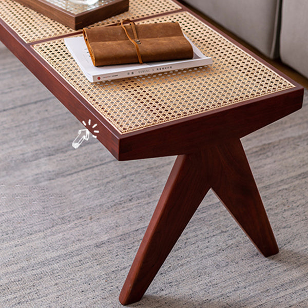 Tropical Entryway and Bedroom Bench Solid Wood Seating Bench with Legs Clearhalo 'Benches' 'Chairs & Seating' 'furn' 'furn_benches' 'Furniture' 'Living Room Furniture' 6220742