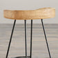 Saddle Seat Coffee Shop Bar & Counter Stool Modern Wood and Metal Dining Stool Clearhalo 'Bar Furniture' 'Bar Stools' 'bar_stools' 'furn' 'furn_bar_stools' 'Furniture' 'Kitchen & Dining Furniture' 6220757