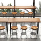 Saddle Seat Coffee Shop Bar & Counter Stool Modern Wood and Metal Dining Stool Clearhalo 'Bar Furniture' 'Bar Stools' 'bar_stools' 'furn' 'furn_bar_stools' 'Furniture' 'Kitchen & Dining Furniture' 6220763