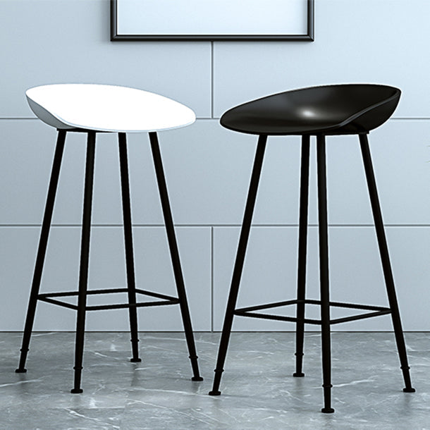 Industrial Counter Stool with Bucket Plastic Bar Stools for Restaurant Clearhalo 'Bar Furniture' 'Bar Stools' 'bar_stools' 'furn' 'furn_bar_stools' 'Furniture' 'Kitchen & Dining Furniture' 6220774