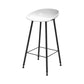Industrial Counter Stool with Bucket Plastic Bar Stools for Restaurant White 1 Piece Clearhalo 'Bar Furniture' 'Bar Stools' 'bar_stools' 'furn' 'furn_bar_stools' 'Furniture' 'Kitchen & Dining Furniture' 6220781