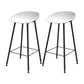 Industrial Counter Stool with Bucket Plastic Bar Stools for Restaurant White 2 Piece Set Clearhalo 'Bar Furniture' 'Bar Stools' 'bar_stools' 'furn' 'furn_bar_stools' 'Furniture' 'Kitchen & Dining Furniture' 6220783