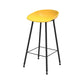Industrial Counter Stool with Bucket Plastic Bar Stools for Restaurant Yellow 1 Piece Clearhalo 'Bar Furniture' 'Bar Stools' 'bar_stools' 'furn' 'furn_bar_stools' 'Furniture' 'Kitchen & Dining Furniture' 6220791