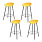 Industrial Counter Stool with Bucket Plastic Bar Stools for Restaurant Yellow 4 Piece Set Clearhalo 'Bar Furniture' 'Bar Stools' 'bar_stools' 'furn' 'furn_bar_stools' 'Furniture' 'Kitchen & Dining Furniture' 6220795