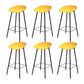 Industrial Counter Stool with Bucket Plastic Bar Stools for Restaurant Yellow 6 Piece Set Clearhalo 'Bar Furniture' 'Bar Stools' 'bar_stools' 'furn' 'furn_bar_stools' 'Furniture' 'Kitchen & Dining Furniture' 6220796