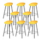 Industrial Counter Stool with Bucket Plastic Bar Stools for Restaurant Yellow 8 Piece Set Clearhalo 'Bar Furniture' 'Bar Stools' 'bar_stools' 'furn' 'furn_bar_stools' 'Furniture' 'Kitchen & Dining Furniture' 6220797