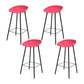 Industrial Counter Stool with Bucket Plastic Bar Stools for Restaurant Red 4 Piece Set Clearhalo 'Bar Furniture' 'Bar Stools' 'bar_stools' 'furn' 'furn_bar_stools' 'Furniture' 'Kitchen & Dining Furniture' 6220800