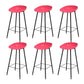 Industrial Counter Stool with Bucket Plastic Bar Stools for Restaurant Red 6 Piece Set Clearhalo 'Bar Furniture' 'Bar Stools' 'bar_stools' 'furn' 'furn_bar_stools' 'Furniture' 'Kitchen & Dining Furniture' 6220801