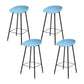 Industrial Counter Stool with Bucket Plastic Bar Stools for Restaurant Blue 4 Piece Set Clearhalo 'Bar Furniture' 'Bar Stools' 'bar_stools' 'furn' 'furn_bar_stools' 'Furniture' 'Kitchen & Dining Furniture' 6220805