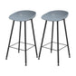 Industrial Counter Stool with Bucket Plastic Bar Stools for Restaurant Gray 2 Piece Set Clearhalo 'Bar Furniture' 'Bar Stools' 'bar_stools' 'furn' 'furn_bar_stools' 'Furniture' 'Kitchen & Dining Furniture' 6220809