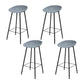 Industrial Counter Stool with Bucket Plastic Bar Stools for Restaurant Gray 4 Piece Set Clearhalo 'Bar Furniture' 'Bar Stools' 'bar_stools' 'furn' 'furn_bar_stools' 'Furniture' 'Kitchen & Dining Furniture' 6220810