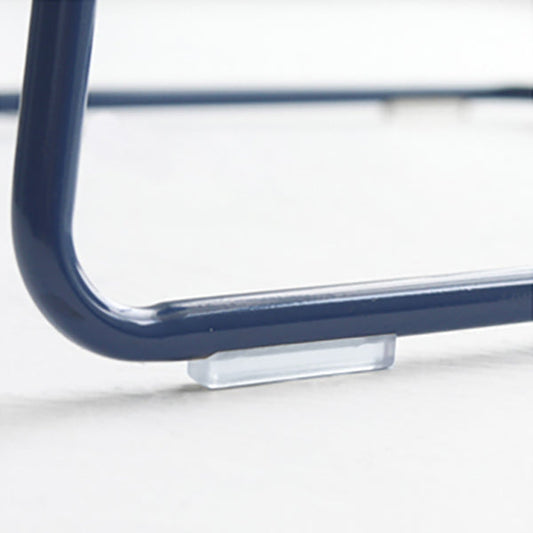 Backrest Armless Counter Stool Modern Iron Bar Stool with Plastic Cushion Clearhalo 'Bar Furniture' 'Bar Stools' 'bar_stools' 'furn' 'furn_bar_stools' 'Furniture' 'Kitchen & Dining Furniture' 6220858