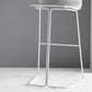 Backrest Armless Counter Stool Modern Iron Bar Stool with Plastic Cushion Clearhalo 'Bar Furniture' 'Bar Stools' 'bar_stools' 'furn' 'furn_bar_stools' 'Furniture' 'Kitchen & Dining Furniture' 6220863