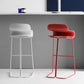 Backrest Armless Counter Stool Modern Iron Bar Stool with Plastic Cushion Clearhalo 'Bar Furniture' 'Bar Stools' 'bar_stools' 'furn' 'furn_bar_stools' 'Furniture' 'Kitchen & Dining Furniture' 6220866