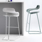 Backrest Armless Counter Stool Modern Iron Bar Stool with Plastic Cushion Clearhalo 'Bar Furniture' 'Bar Stools' 'bar_stools' 'furn' 'furn_bar_stools' 'Furniture' 'Kitchen & Dining Furniture' 6220867