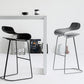 Backrest Armless Counter Stool Modern Iron Bar Stool with Plastic Cushion Clearhalo 'Bar Furniture' 'Bar Stools' 'bar_stools' 'furn' 'furn_bar_stools' 'Furniture' 'Kitchen & Dining Furniture' 6220868