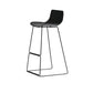 Modern Backrest Armless Counter Stool Iron High Stool with Plastic Cushion