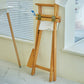 Industrial Backrest Arm Counter Stool Solid Wood Bar Stool with Canvas Cushion Clearhalo 'Bar Furniture' 'Bar Stools' 'bar_stools' 'furn' 'furn_bar_stools' 'Furniture' 'Kitchen & Dining Furniture' 6220908