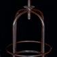 Modern Armless Counter Stool Metal Bar Stool with Wooden Seat