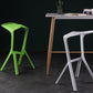 Industrial Armless Counter Stool Plastic Cafe Bar Stool with 4 Legs Clearhalo 'Bar Furniture' 'Bar Stools' 'bar_stools' 'furn' 'furn_bar_stools' 'Furniture' 'Kitchen & Dining Furniture' 6220997