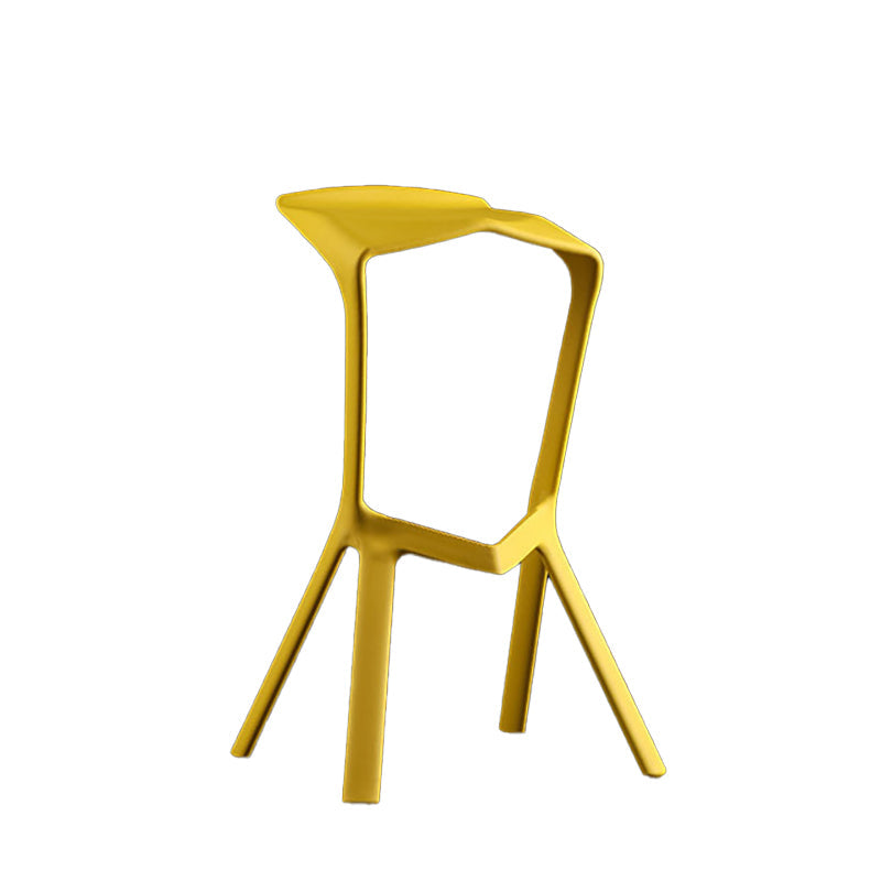 Industrial Armless Counter Stool Plastic Cafe Bar Stool with 4 Legs Clearhalo 'Bar Furniture' 'Bar Stools' 'bar_stools' 'furn' 'furn_bar_stools' 'Furniture' 'Kitchen & Dining Furniture' 6221004