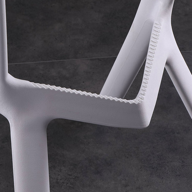 Industrial Armless Counter Stool Plastic Cafe Bar Stool with 4 Legs Clearhalo 'Bar Furniture' 'Bar Stools' 'bar_stools' 'furn' 'furn_bar_stools' 'Furniture' 'Kitchen & Dining Furniture' 6221007